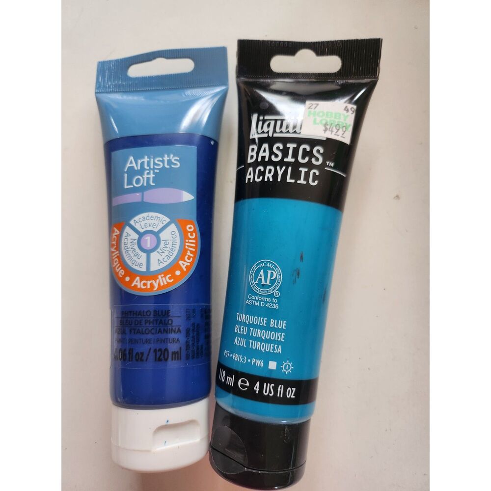 2 Tubes of Acrylic Paint B9